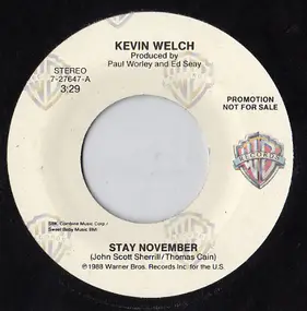 Kevin Welch - Stay November