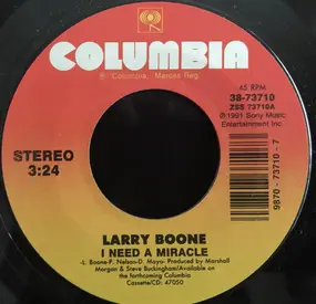 Larry Boone - I Need A Miracle