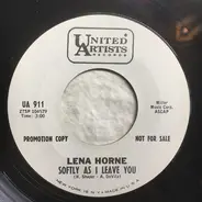 Lena Horne - Softly As I Leave You / Sand And The Sea