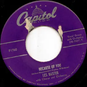 Les Baxter - Because Of You / Somewhere, Somehow, Someday