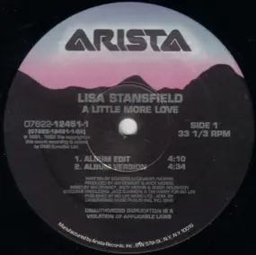 Lisa Stansfield - A Little More Love / Set Your Loving Free