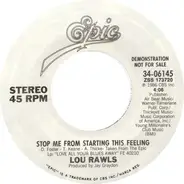 Lou Rawls - Stop Me From Starting This Feeling