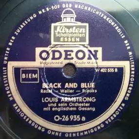 Louis Armstrong - Black And Blue / Sweet Savannah Sue