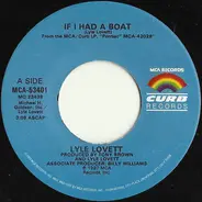 Lyle Lovett - If I Had A Boat / Black And Blue