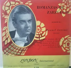 Manuel Ausensi - Romanzas De Zarzuelas. Selección Nº1
