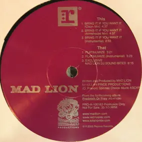 Madlion - Bring It If You Want It / Platinumize