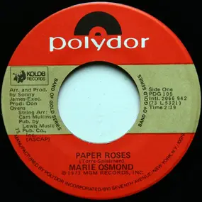 Marie Osmond - Paper Roses / Who's Sorry Now