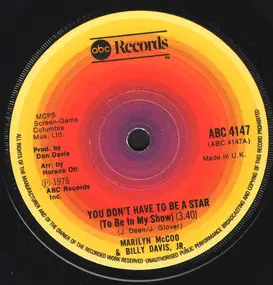 Marilyn McCoo & Billy Davis, Jr. - You Don't Have To Be A Star (To Be In My Show)