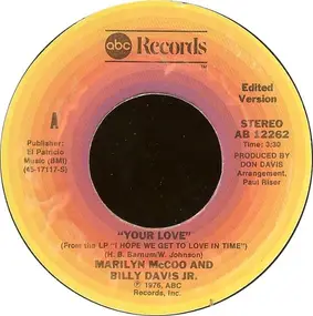 Marilyn McCoo & Billy Davis, Jr. - Your Love / My Love For You (Will Always Be The Same)