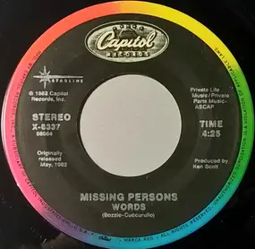 Missing Persons - Words / Walking In L.A.