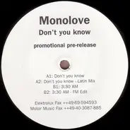 Monolove - Don't You Know