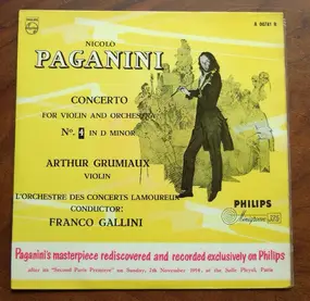 Niccolò Paganini - Concerto For Violin And Orchestra No. 4 In D Minor