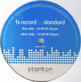 No Artist - Stanton Final Scratch Control Record Standard Version