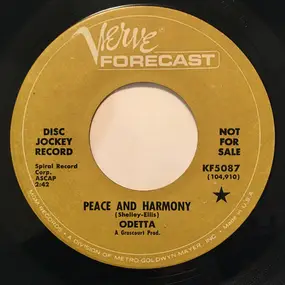 Odetta Hartmann - Peace And Harmony / Until It's Time For You To Go