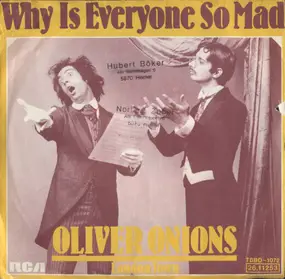 Oliver Onions - Why Is Everyone So Mad