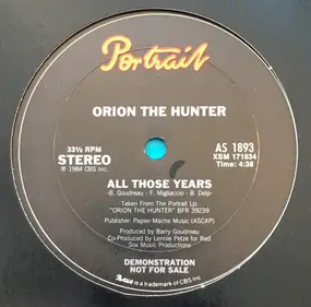 Orion the Hunter - Joanne / All Those Years