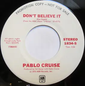 Pablo Cruise - Don't Believe It