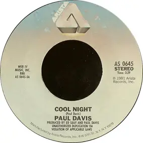 Paul Davis - Cool Night / One More Time For The Lonely