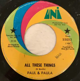 Paul & Paula - All These Things / Wedding