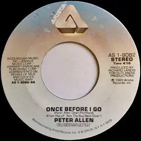 Peter Allen - Once Before I Go / Fade To Black