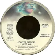 Pointer Sisters - I Need You