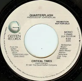 Quarterflash - Critical Times