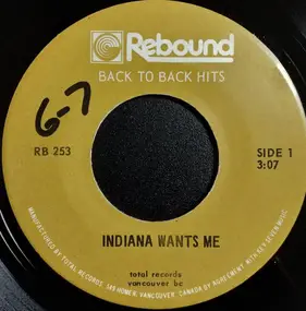 R. Dean Taylor - Indiana Wants Me / The Night Has A Thousand Eyes