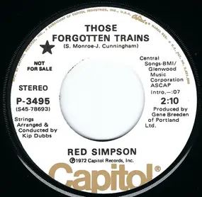 Red Simpson - Those Forgotten Trains / Milesaver Man