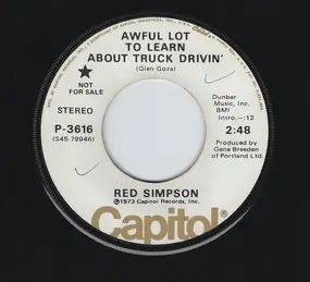 Red Simpson - Awful Lot To Learn About Truck Drivin'