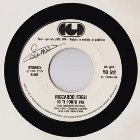 Riccardo Fogli - Io Ti Porto Via / No