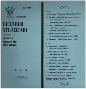 Riccardo Stracciari - Operatic and Song Recital