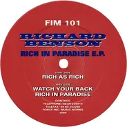 Richard Benson - Rich In Paradise E.P.