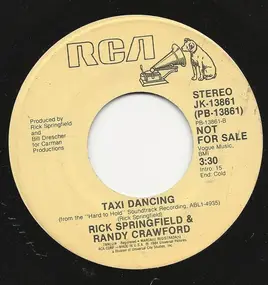 Rick Springfield - Taxi Dancing / Taxi Dancing