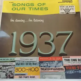 Roy - Songs Of Our Times - Song Hits Of 1937