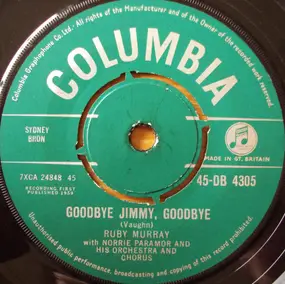 Ruby Murray - Goodbye Jimmy, Goodbye / The Humour Is On Me Now