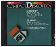 Schubert / Brahms - Sinfonia N°4 In Do Minor Tragica / Sinfonia N°1 In Do Minore Op.68