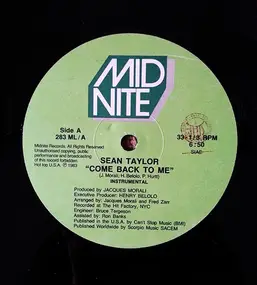 Sean Taylor - Come Back To Me