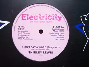 Shirley Lewis - Didn't Say A Word